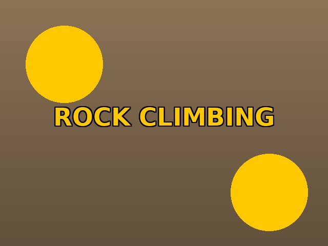 Rock climbing adventure