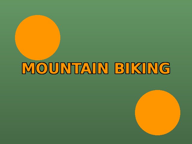 Mountain biking