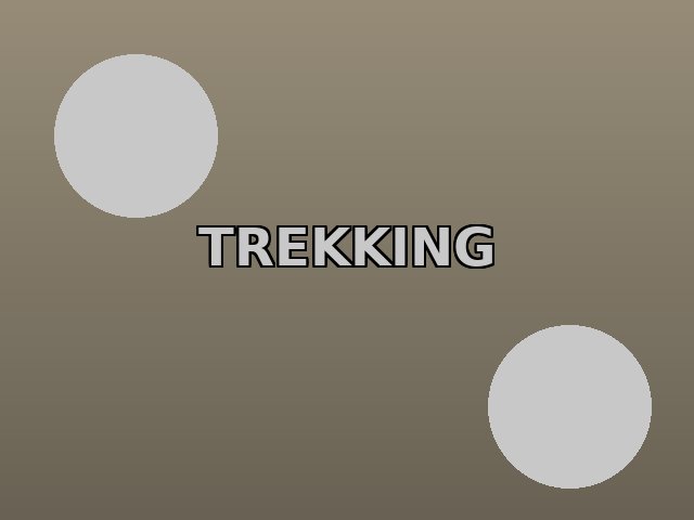 Mountain trekking