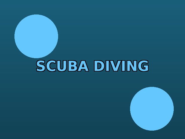 Scuba diving